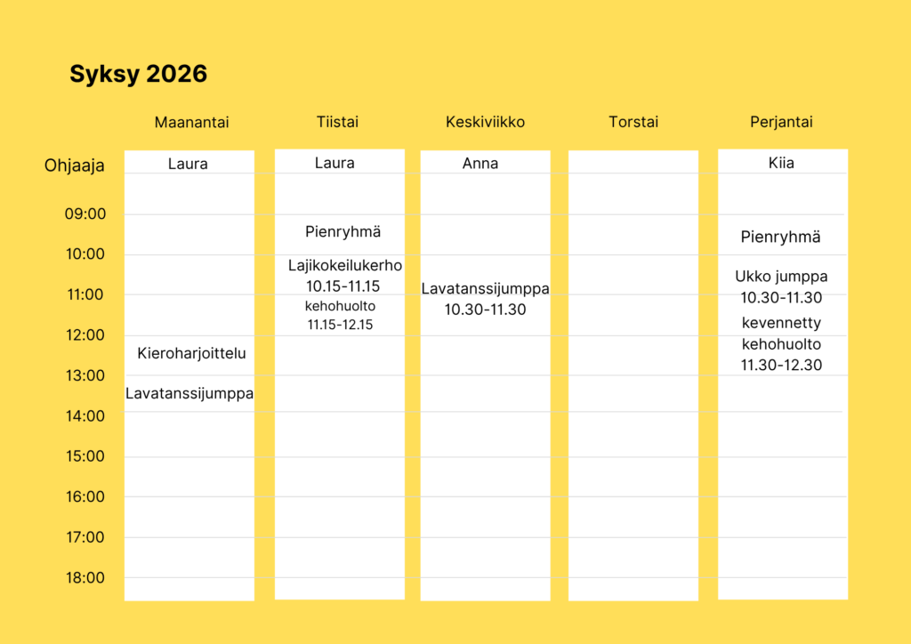 Liikuntakalenteri seniorit tampere